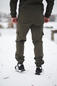 Фото - Чоловічі штани Intruder Softshell утеплені. Колір: хакі - Men box