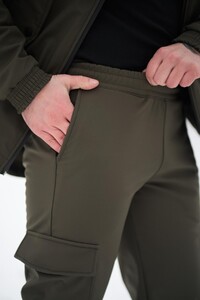 Фото - Чоловічі штани Intruder Softshell утеплені. Колір: хакі - Men box