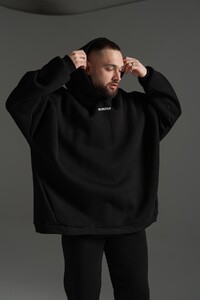 Фото - Утеплений оверсайз костюм Intruder BOWL чорного кольору - Men box