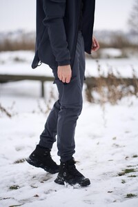 Фото - Штани утеплені чоловічі Intruder Softshell сірого кольору - Men box