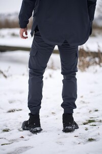 Фото - Штани утеплені чоловічі Intruder Softshell сірого кольору - Men box