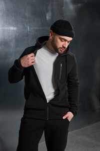 Фото - Базовий костюм на флісі Intruder Spirited Hot чорного кольору - Men box