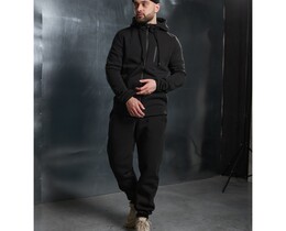 Фото - Базовый костюм на флисе Intruder Spirited Hot черного цвета - Men box