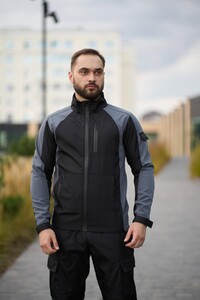 Фото - Повседневная ветровка Intruder черно-серого цвета iForce - Men box