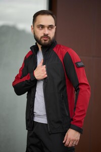 Фото - Чорно-червона чоловіча вітровка від Intruder iForce - Men box
