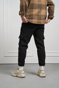 Фото - Теплі штани Intruder Cose трикотажні чорного кольору - Men box
