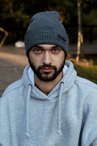 Фото - Шапка сірого кольору з вишитим логотипом Intruder - Men box