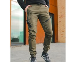 Фото - Джогери чоловічі Intruder Fast Traveller кольору хакі - Men box