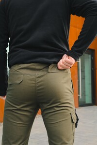 Фото - Джогери чоловічі Intruder Fast Traveller кольору хакі - Men box