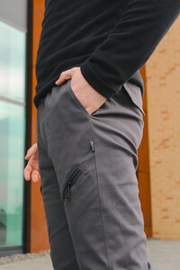 Фото - Штани Intruder Fast Traveller сірі з резинками внизу - Men box