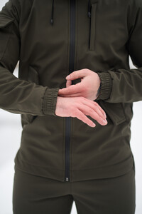 Фото - Зимова куртка від бренду Intruder Softshell у кольорі хакі - Men box