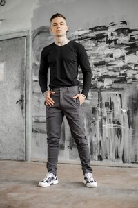Фото - Базові чоловічі штани Intruder Strider сірого кольору - Men box