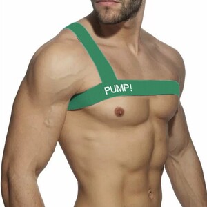 Фото - Эластичная портупея от бренда Pump зеленого цвета - Men box