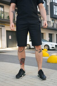 Фото - Черные льняные шорты "Flax" от Intruder - Men box