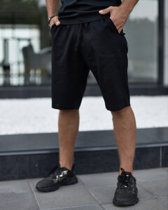 Фото - Черные льняные шорты "Flax" от Intruder - Men box