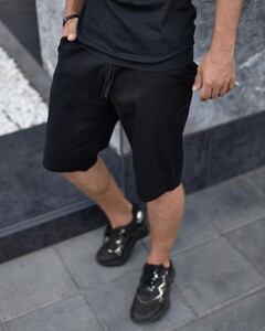 Фото - Черные льняные шорты "Flax" от Intruder - Men box