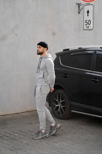 Фото - Чоловічі спортивки Intruder Cosmo світло-сірого кольору - Men box