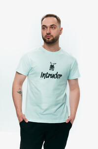 Фото - Яскрава чоловіча футболка Intruder Bunny бірюзового кольору - Men box