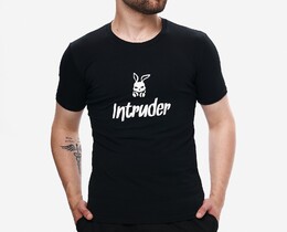 Фото - Повсякденна футболка Intruder з білим принтом Bunny - Men box