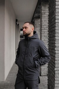 Фото - Демісезонна куртка Intruder Easy сірого кольору - Men box