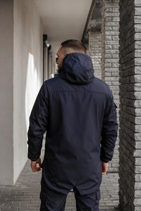 Фото - Однотонна чоловіча куртка Intruder синього кольору Easy - Men box