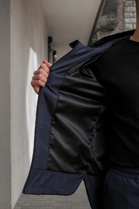 Фото - Однотонна чоловіча куртка Intruder синього кольору Easy - Men box