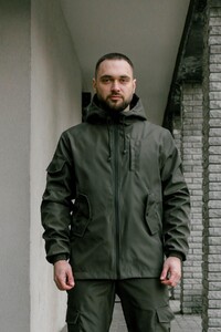 Фото - Демісезонна куртка для чоловіків Intruder кольору хакі Easy - Men box
