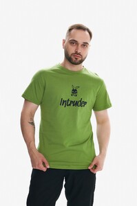 Фото - Чоловіча оливкова футболка Intruder з чорним лого Bunny - Men box