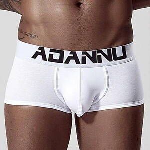 Фото - Мужские трусы хипсы от бренда Adannu белого цвета - Men box