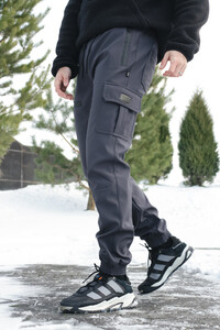 Фото - Штаны утепленные Intruder Flash Softshell серого цвета - Men box