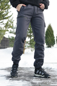 Фото - Штаны утепленные Intruder Flash Softshell серого цвета - Men box