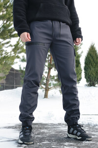 Фото - Штаны утепленные Intruder Flash Softshell серого цвета - Men box