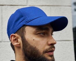 Фото - Однотонна бейсболка Intruder MyCap у синьому кольорі - Men box