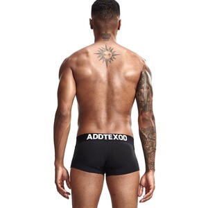 Фото - Однотонные боксеры от бренда Addtexod черного цвета - Men box