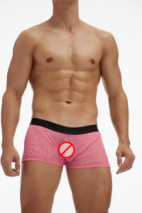 Фото - Чоловічі боксери Ciokicx прозорі рожеві з люрексом - Men box