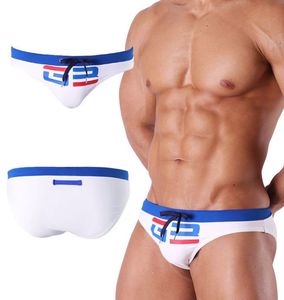 Фото - Мужские белые плавки со шнуровкой Sport Line - Men box