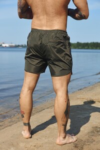 Фото - Чоловічі шорти для пляжу від бренду Intruder кольору хакі - Men box