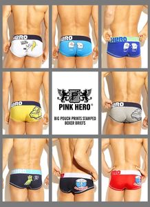 Фото - Боксери Pink Hero блакитного кольору з приколами - Men box