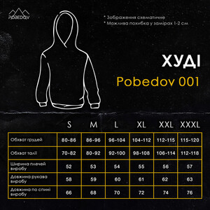 Фото - Спортивне унісекс худі Pobedov 001 сірого кольору - Men box