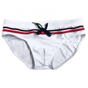 Фото - Белые плавки UXH с завязками - Men box