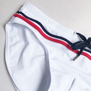 Фото - Белые плавки UXH с завязками - Men box