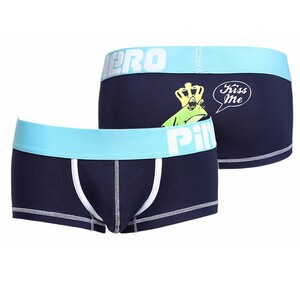Фото - Боксери Pink Hero темно-синього кольору з приколами - Men box