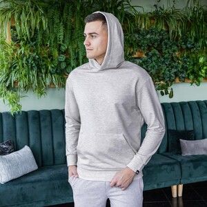 Фото - Спортивное худи Pobedov 97 цвета бежевый меланж - Men box