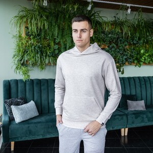 Фото - Спортивное худи Pobedov 97 цвета бежевый меланж - Men box