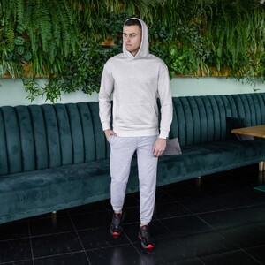 Фото - Спортивное худи Pobedov 97 цвета бежевый меланж - Men box