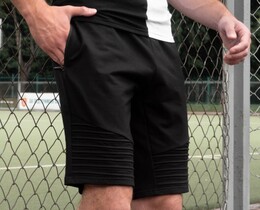 Фото - Однотонні чорні шорти прямого крою Pobedov Frame - Men box