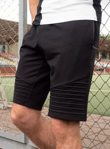 Фото - Однотонні чорні шорти прямого крою Pobedov Frame - Men box