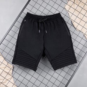 Фото - Однотонні чорні шорти прямого крою Pobedov Frame - Men box