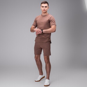 Фото - Літні шорти кольору капучіно Pobedov Nebo - Men box