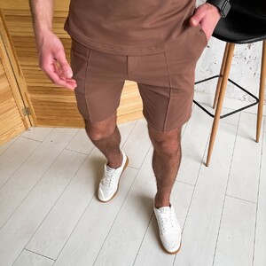 Фото - Літні шорти кольору капучіно Pobedov Nebo - Men box